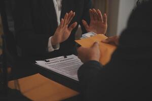 Law theme, gavel or mallet of the judge, lawyer enforcement officers, evidence-based cases taken into account in the court abount business, legislation. photo