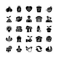 Amazing green and ecology icons vector