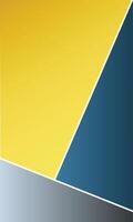 Geometric Harmony, Shades of Yellow, Blue, and Grey. Abstract geometric shapes and the harmonious blending of colors in the design vector