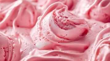 Liquid ice cream surface creamy texture strawberry flavor dairy food photo