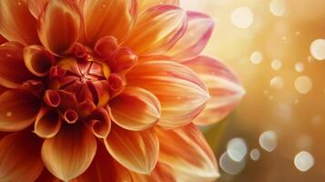 Daffodil flower vibrant sun light and blurred background photo