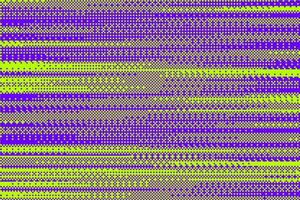 Pixel bitmap background with retro dotted pattern. Purple and green gradation abstract gradation. Noise effect dither halftone wallpaper vector