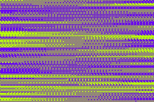 Pixel bitmap background with retro dotted pattern. Purple and green gradation abstract gradation. Noise effect dither halftone wallpaper