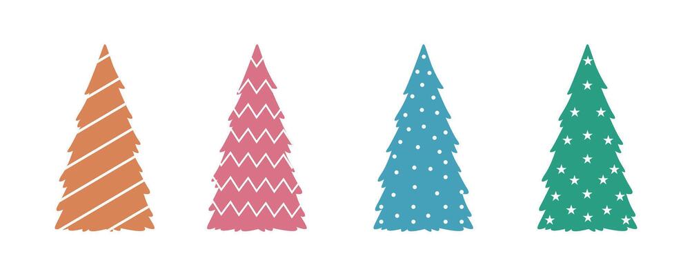 Merry Christmas and Happy New Year Christmas Tree Branches decoration. Merry Christmas text Calligraphic Lettering illustration