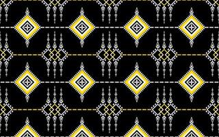 A black and yellow pattern with diamonds vector