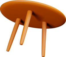 3d wooden table stand with legs png