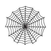 Web of Creativity Spider Web Coloring Page vector