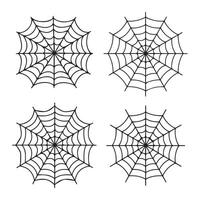 Intricate Threads The Art of Spider Webs vector