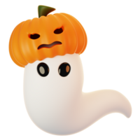 3d render halloween icon concept. 3d render ghost png
