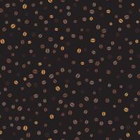 Coffee beans. Seamless pattern background. Mocha, espresso and cappuccino vector