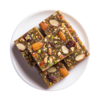 Delectable Khajur Barfi with Nutrient-Rich Ingredients Isolated on Transparent Background Ideal for Product Branding and Food Advertisements. png