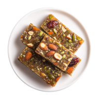 Delicious Khajur Barfi with Dates and Nuts Isolated on Transparent Background Perfect for Product Banners and Social Media Promotions. png