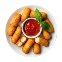 Golden-Brown Kroket Mozzarella Fried Sticks Isolated on Transparent Background Great for Creative Food Promotions, Product Covers, and Delicious Marketing Graphics. png