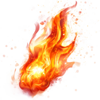 Realistic Fire Flame Render Isolated on Transparent Background Great for Visual Marketing and Decorative Use. png
