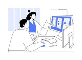 UI UX design software isolated cartoon illustrations. vector