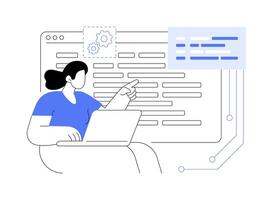 Software development tools isolated cartoon illustrations. vector