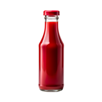 a bottle of red hot sauce isolated on transparent background png