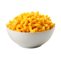 Bowl of mac and cheese isolated on transparent background png