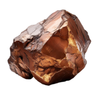 Bronze nugget isolated on transparent background png