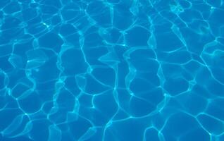The reflection of the suns rays in the water in the pool with sea water, The glare of the sun, Egypt photo