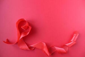 Tape red heart on tap background with a copy of the space place for text photo