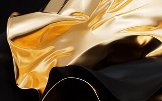 Flowing multilayer cloth background, 3d rendering. photo