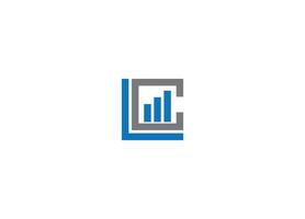 LC logo design icon template with white background vector
