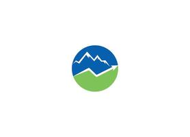 mountain logo design icon template with white background vector