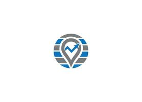 location finance Logo Design with Creative Modern iicon template vector