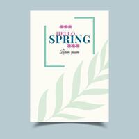 Spring Festival Background with Illustration vector