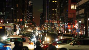 The Philadelphia city view with the lights on at night photo