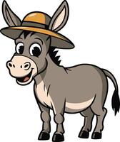Donkey illustration, donkey art design. Ai generate vector