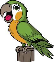 Parrot illustration, parrot art design. Ai generate vector