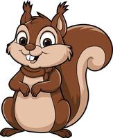 Squirrel cartoon illustration, squirrel art design. Ai generate vector