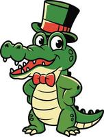 Crocodile art illustration, crocodile . Ai generate vector