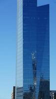 The beautiful Philadelphia city view with the warm sunlight on it photo