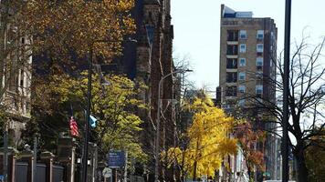 The beautiful Philadelphia city view in autumn photo