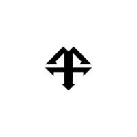 Letter MT TM Simple Modern Logo. Initials Letter logo TM, MT, T and M vector