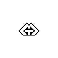 Initial letter TM logo design creative modern symbol icon monogram. Linked letter MT logo design. vector