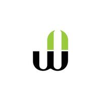 WU UW Letter Logo. Alphabet Initials logo UW, WU, W and U vector
