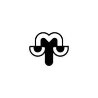 TM or MT initial letter logo design . Creative abstract letter TM logo design. Linked letter MT logo design. vector