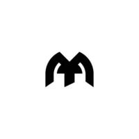 letter TM logo design. Alphabet letters Initials Monogram logo MT, TM, M and T vector