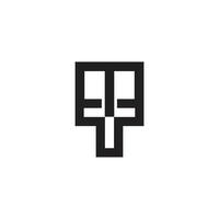 Letters TM and MT Monogram Logo suitable for any business with MT or TM initials vector