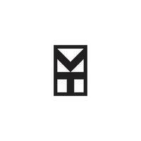 Monogram Initial Letter MT or TM Logo Template Design. Alphabet letters Initials Monogram logo MT, TM, M and T vector