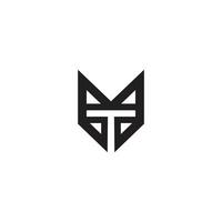 TM Symbol trademark on white Background. TM or MT logo and icon design vector