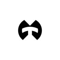 Abstract letter TM logo. This logo icon incorporate with abstract shape in the creative way vector