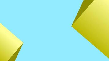 Blue background with 3d box on side vector