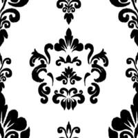 seamless pattern black and white tattoo background vector