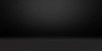 Empty black studio bg for product show. 3d render illustration photo