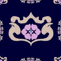seamless ikat pattern for fabric vector